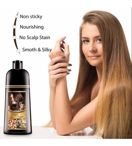 5 in 1 Hair Color Shampoo Ginger & Argan Oil (200ml) - Image 2