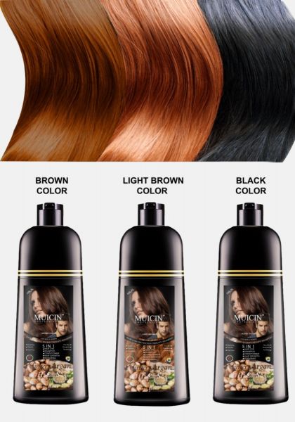 5 in 1 Hair Color Shampoo Ginger & Argan Oil (200ml) - Image 3