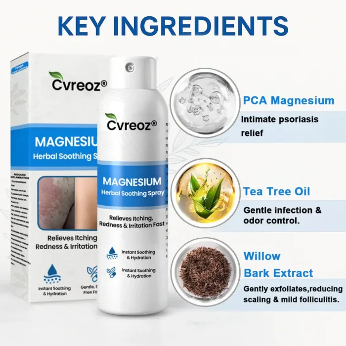 Cvreoz® Magnesium Herbal Psoriasis Spray ( Imported )